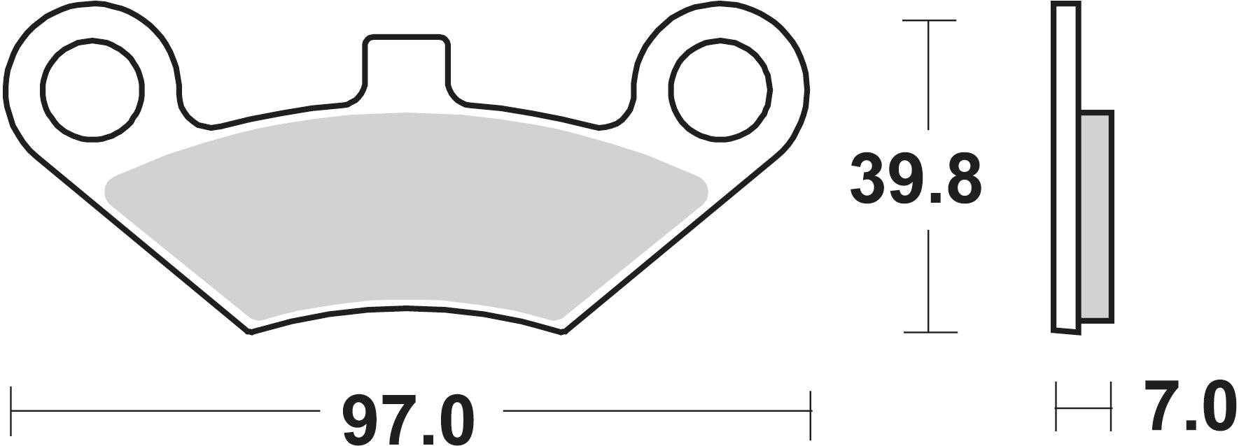 Sbs Jarrupalat Sintered Offroad