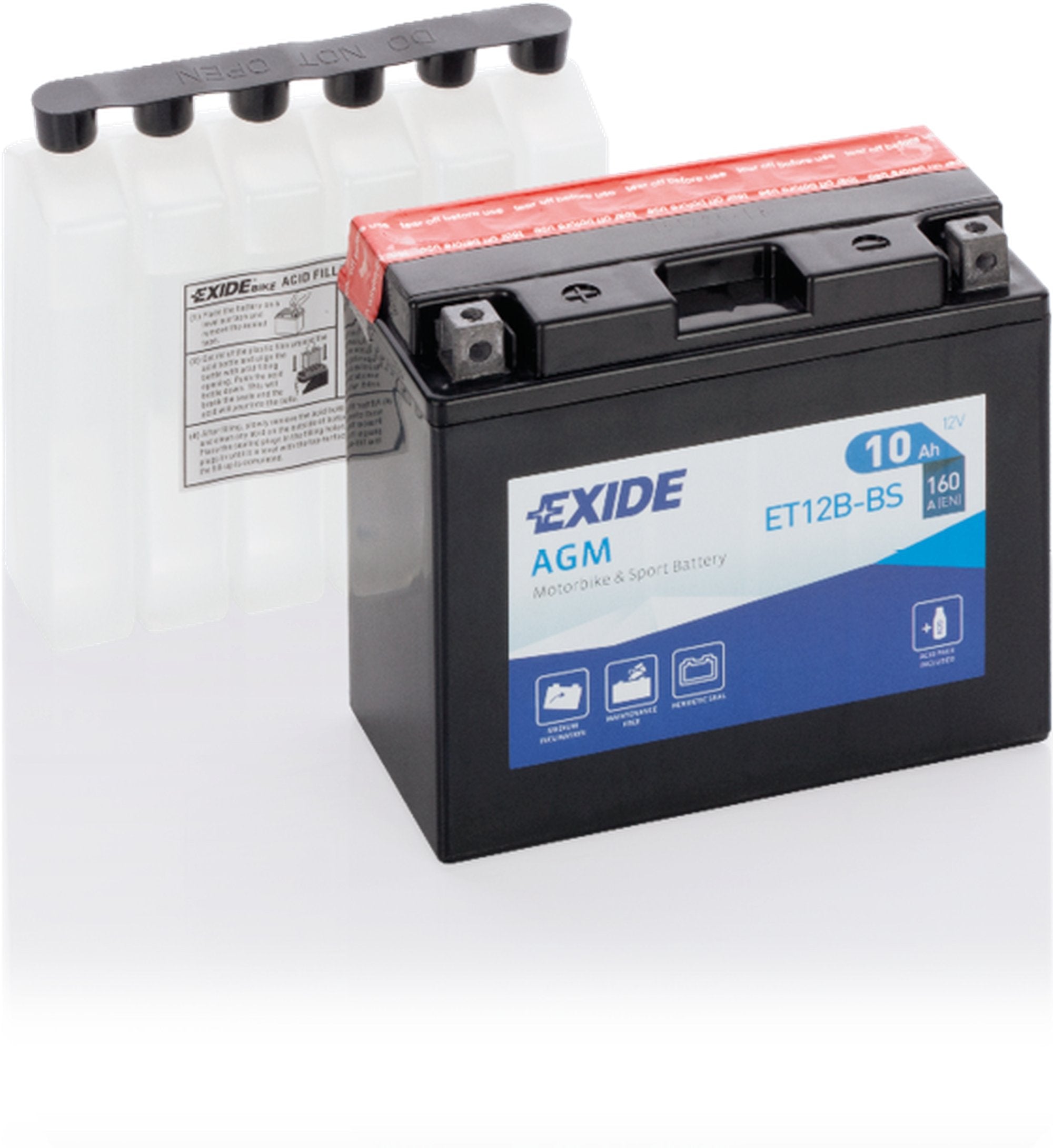 Exide akku ET12B-BS sis.happopatruunan