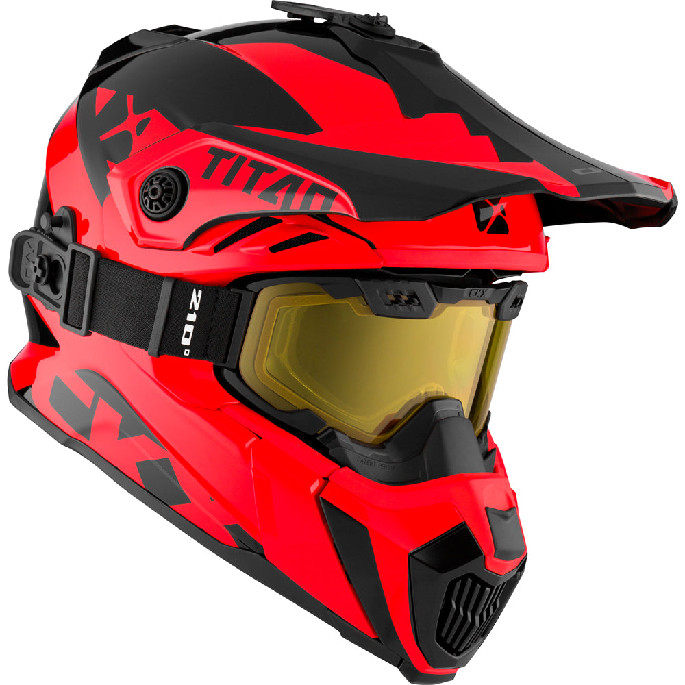 TITAN Airflow Кроссовый Шлем + Снегоходные очки