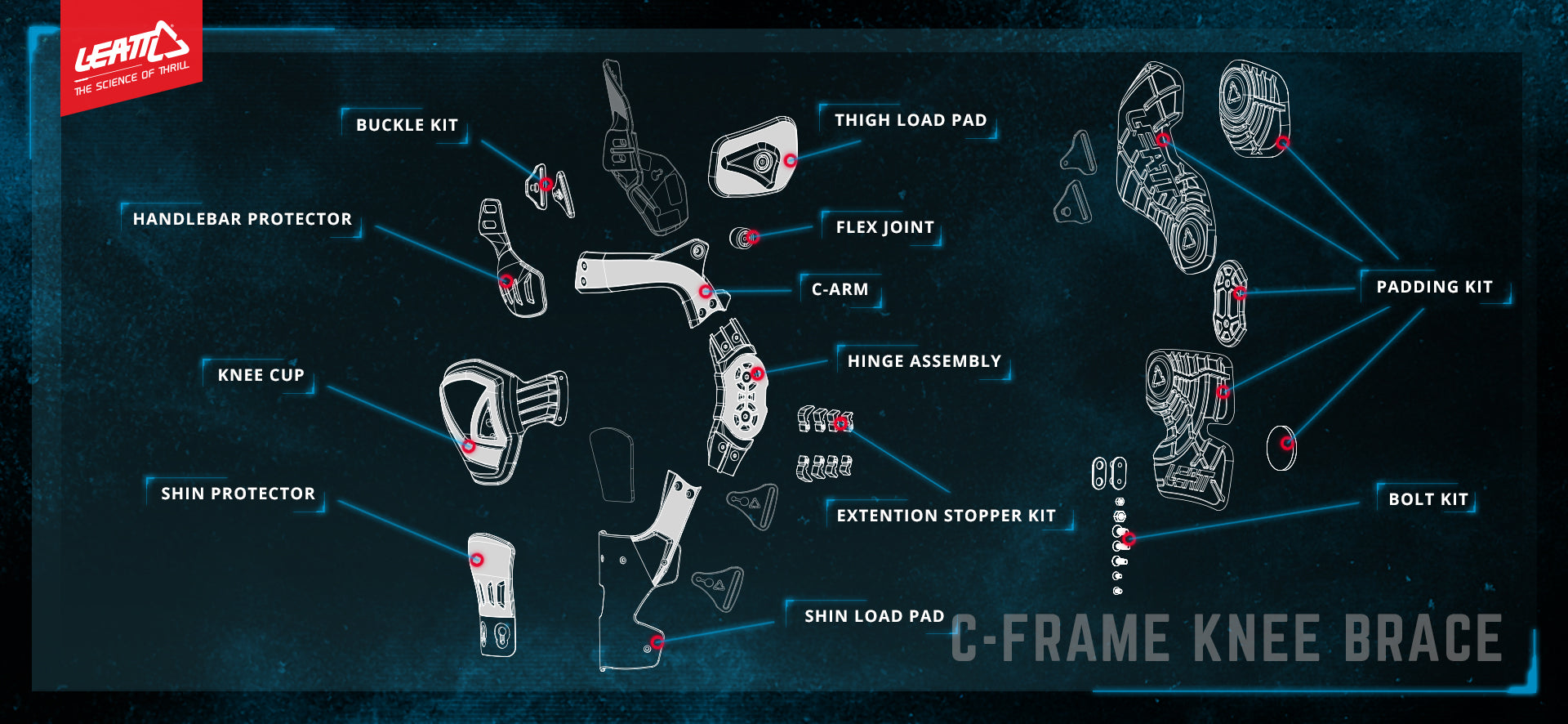 Thigh Load Pad C-Frame Left