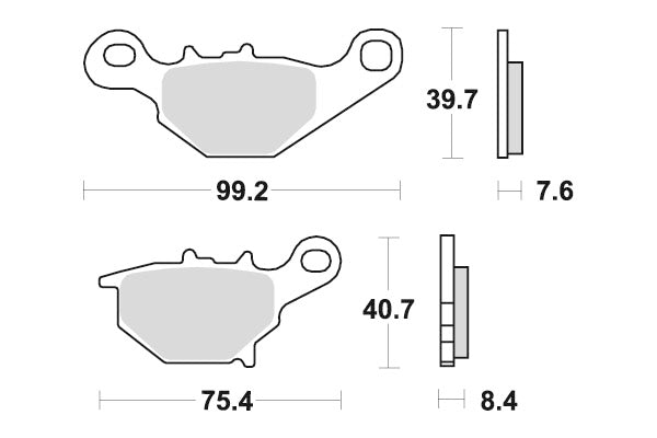 Sbs Jarrupalat Sintered Offroad