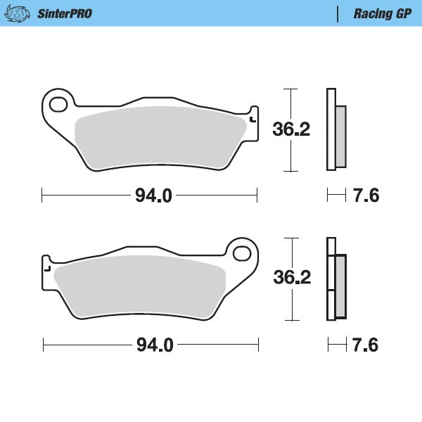 Moto-Master Brakepad KTM: 125-200-250-300-350-360-380-440-500, All SX E