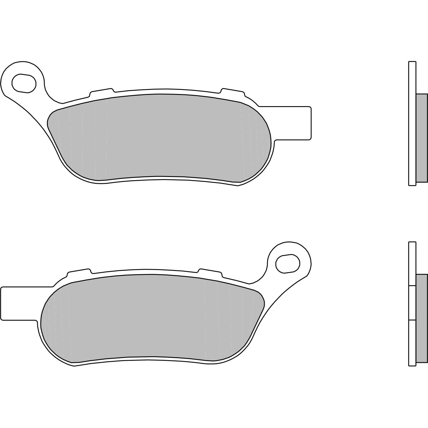 Brembo Jarrupalat Taakse Sintered Road