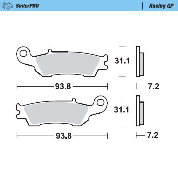 Moto-Master Brakepad Yamaha YZ 250F 07