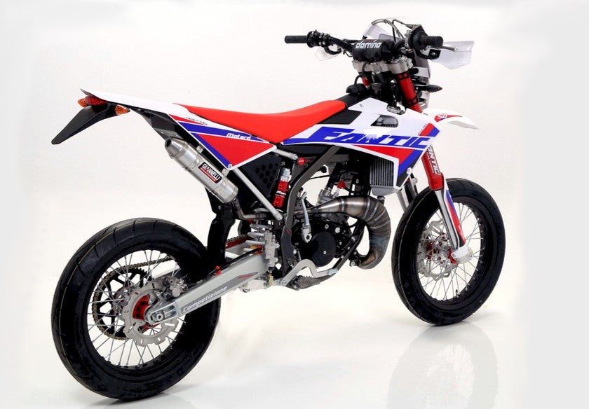 Giannelli Enduro 2T Äänenvaimentaja, Alu (E-hyv.), Fantic 17-