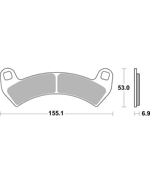 Sbs Jarrupalat Sintered Offroad