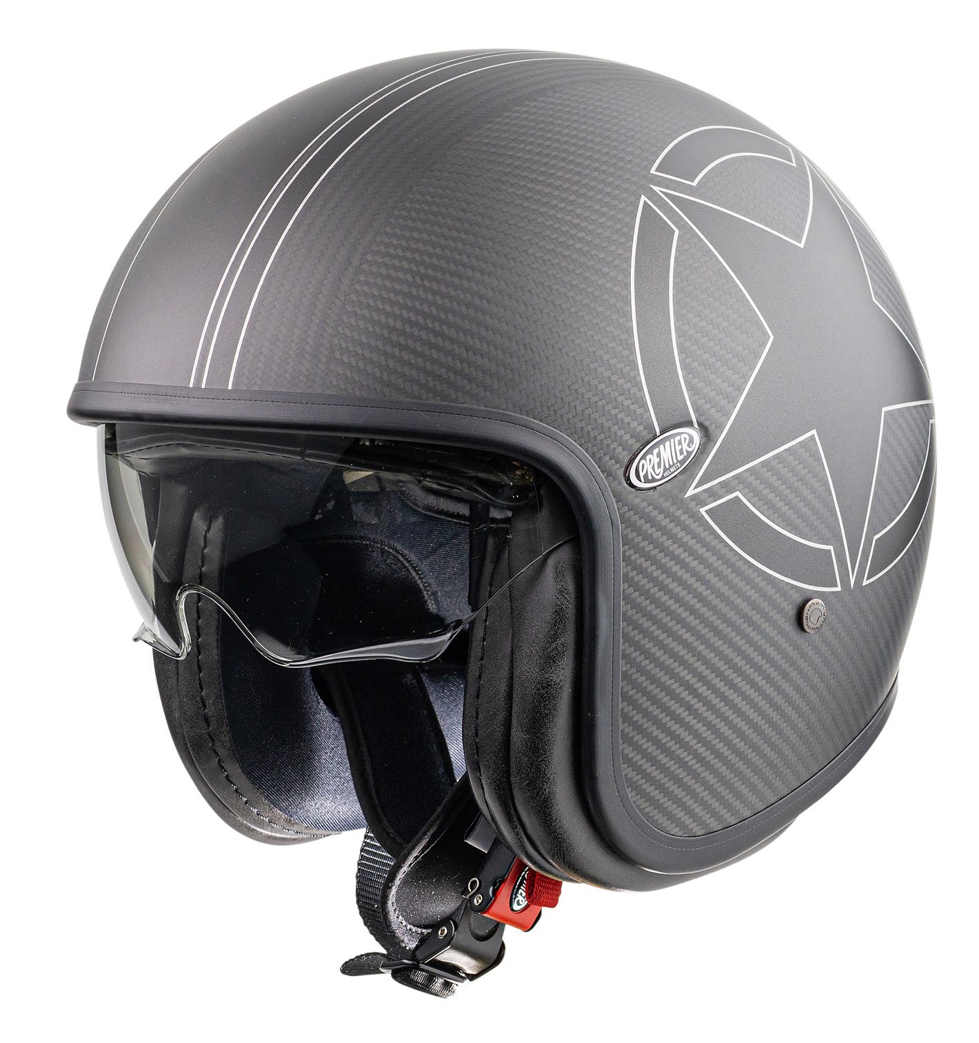 Vintage Evo Star Carbon Motorcycle Helmet
