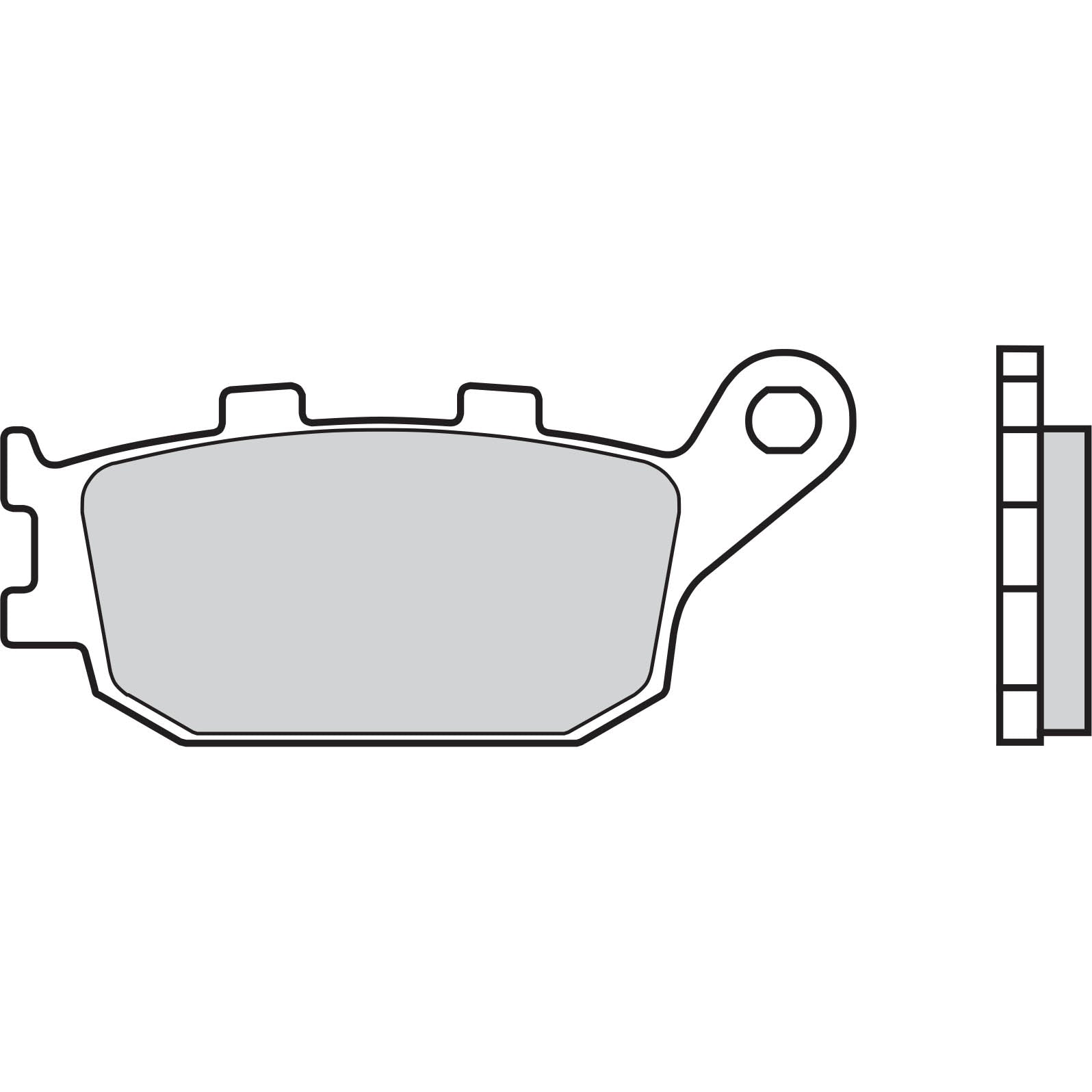 Brembo Jarrupalat Taakse Sintered Road