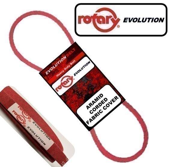 Rotary Evo Hihna, Aramid, 1/2" x 69.6" , Mid-Cut. deck, Husq. / Jons. / Stiga
