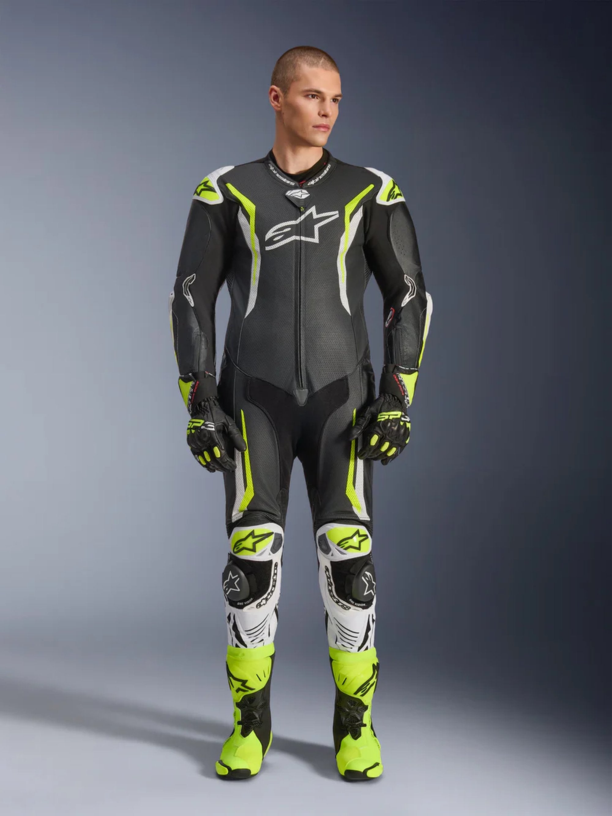 1-pcs GP Tech v5 Leather suit