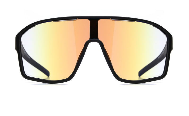Daft Pro Aurinkolasit Soft Black w Photochromic Blue Mirror lens
