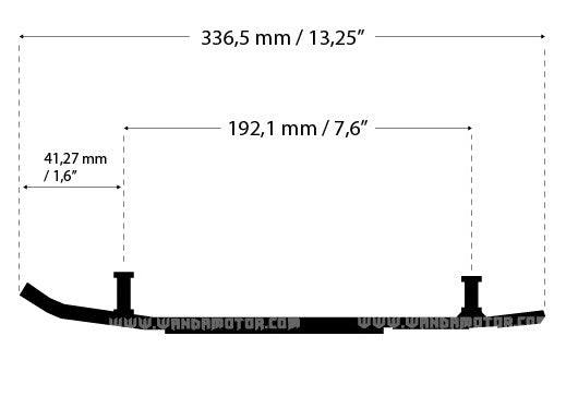 Sno-X Ripper Four Ohjari pari 4" Kovametalli