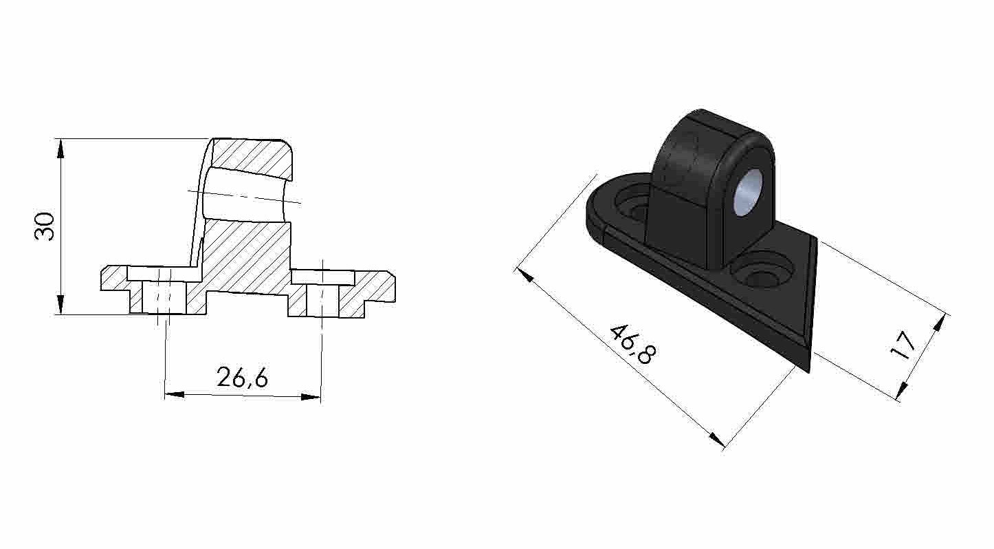 Puig Adapter Left Rear Mirror Gti Ducati V4