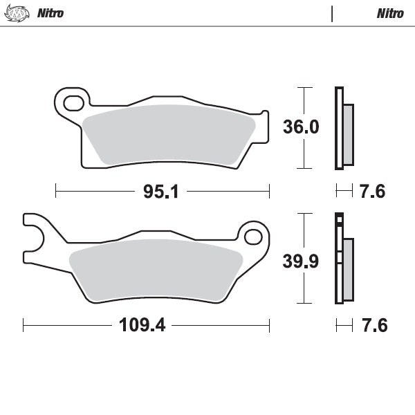 Moto-Master Brakepad Can-Am: Outlander 2012-2013 right