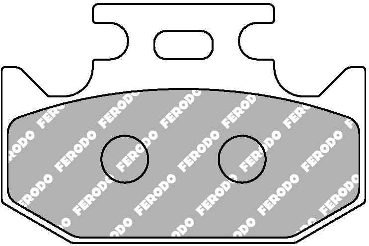 Ferodo jarrupalat Sinter Grip MX taakse: Kawasaki, Suzuki, Yamaha (1989->)