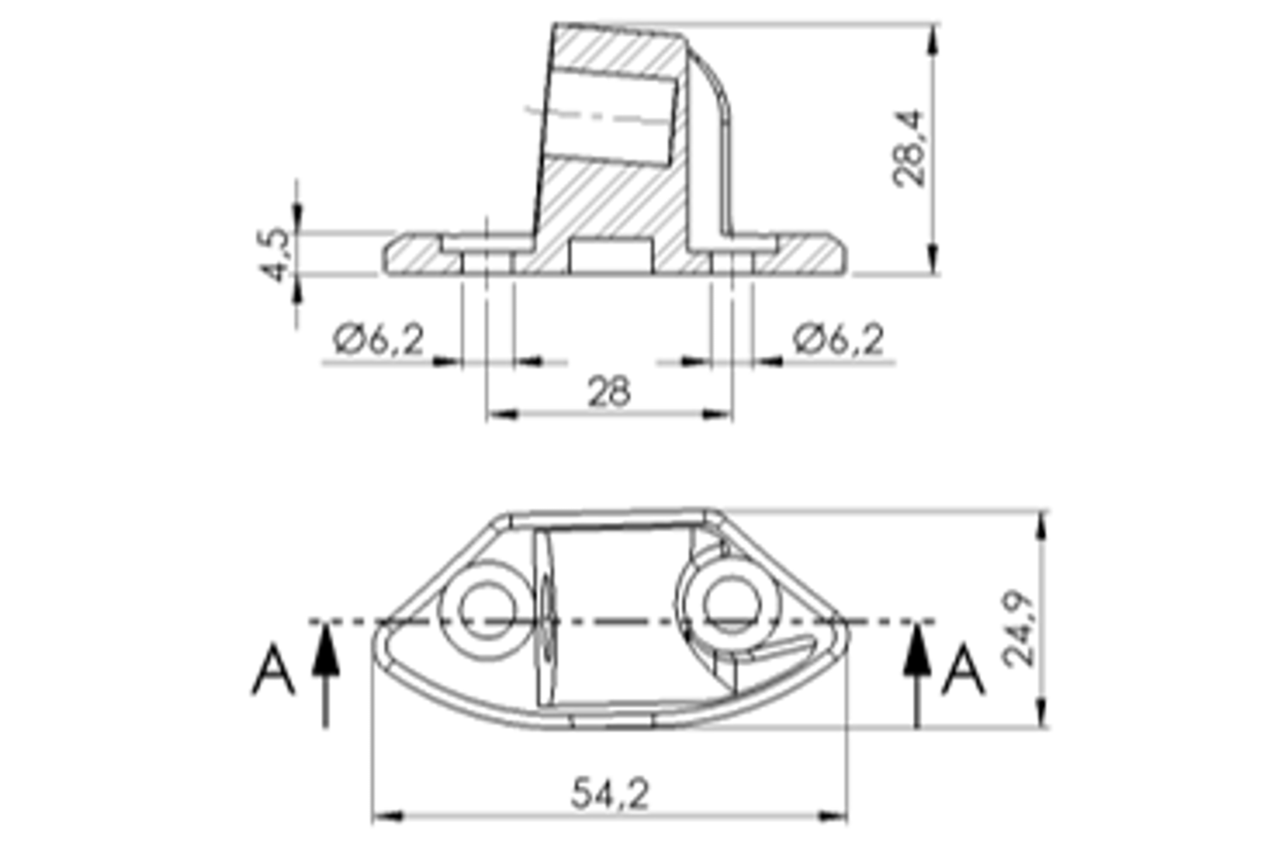 Puig Adapter Right Side For Fairing Yzf-R6 08'-