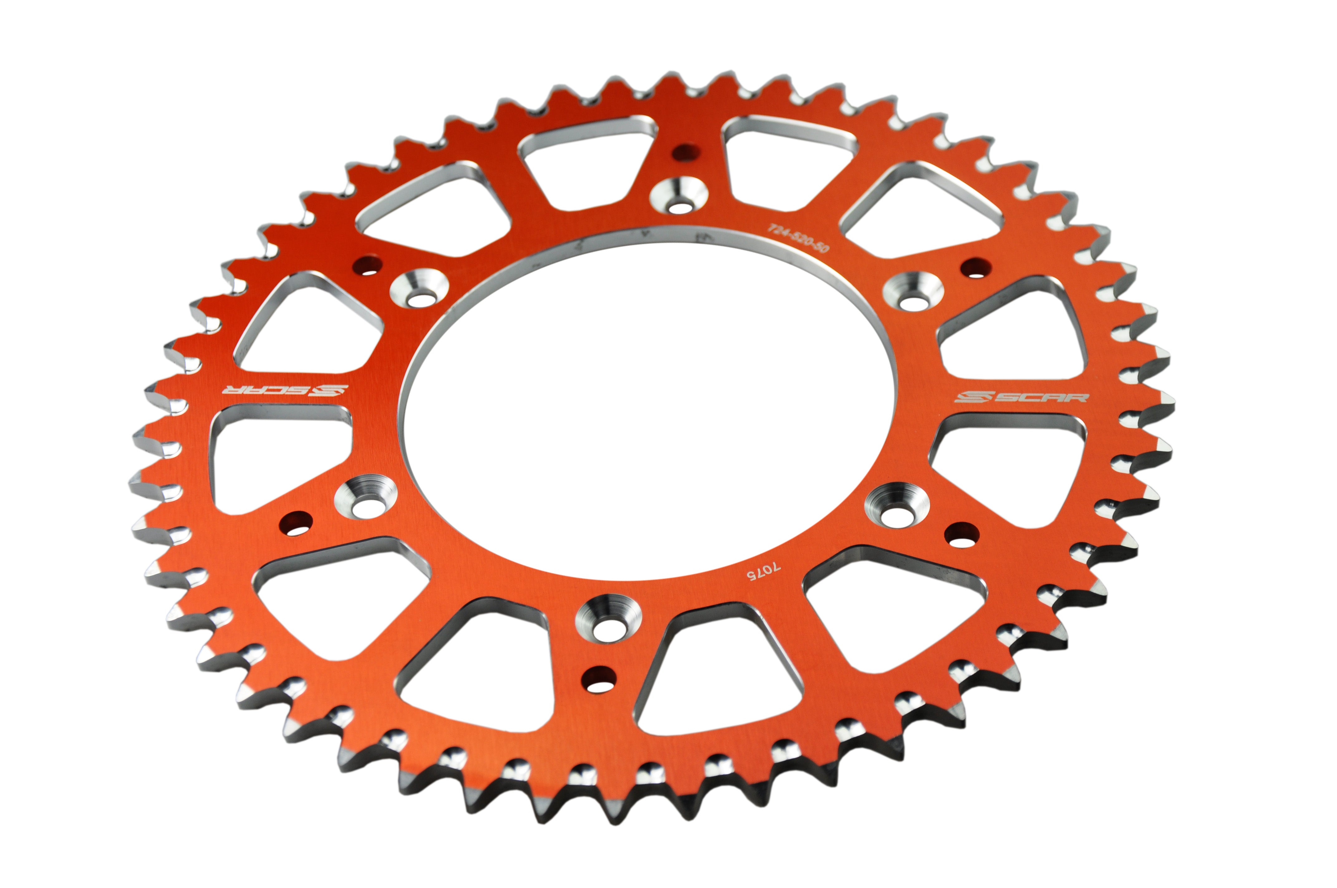 Scar Alu Sprocket - KTM 85SX - 48 Teeth - Orange color