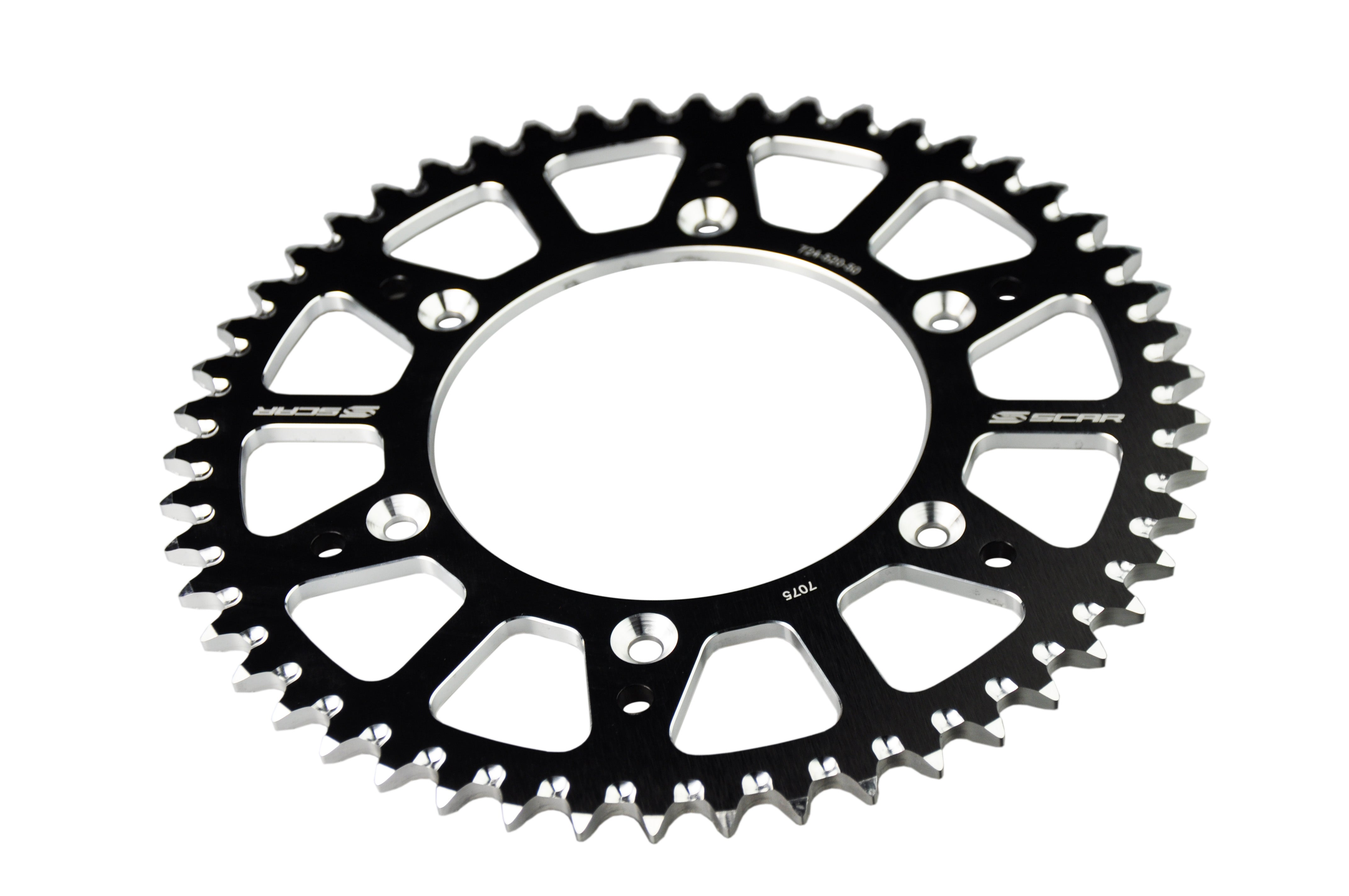 Scar Alu Sprocket - KTM / Husqvarna / Gasgas - 49 teeth - Black color