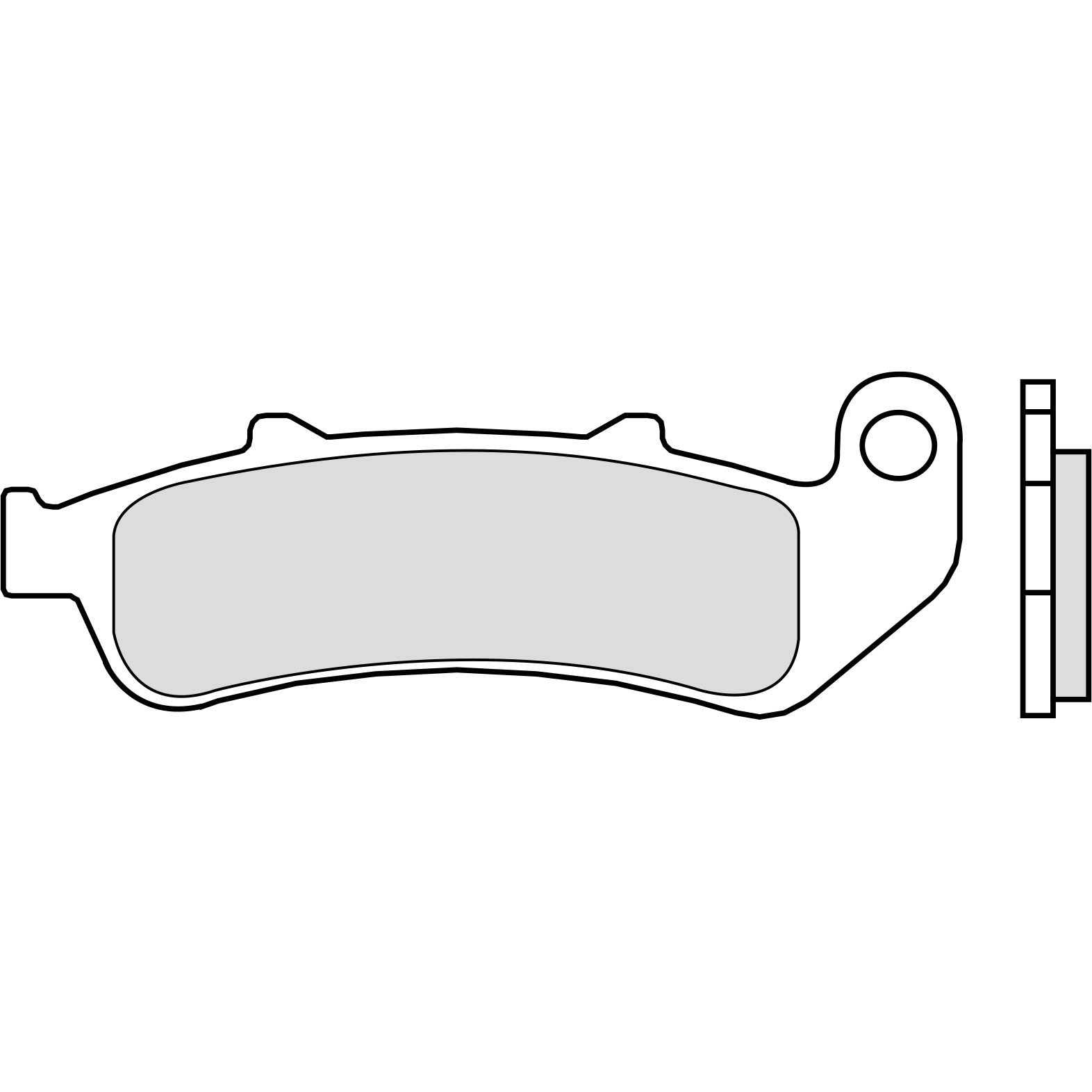 Brembo Jarrupalat Eteen Sintered Road
