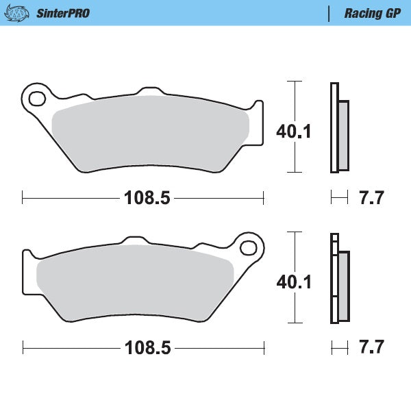 Moto-Master Brakepad KTM: 450 Rally 2011-->, Husqvarna: FR450 Rally 2016-->