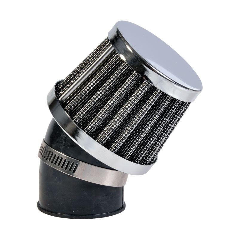 Forte Ilmansuodatin, Power Filter, Kiinnitys Ø 42mm, 45°, (Ø 75mm x p. 126mm)