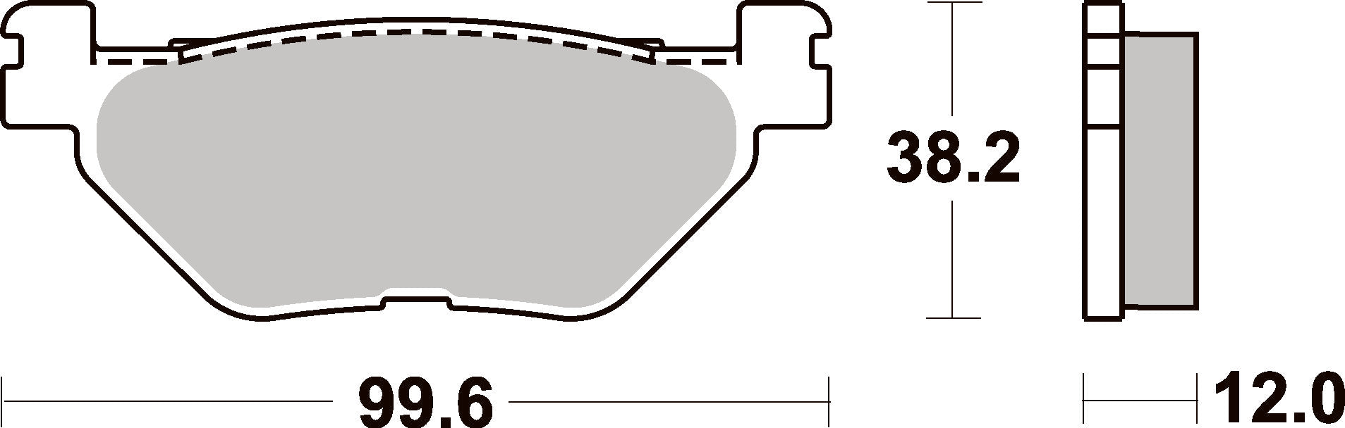 Sbs Jarrupalat Sintered Taakse