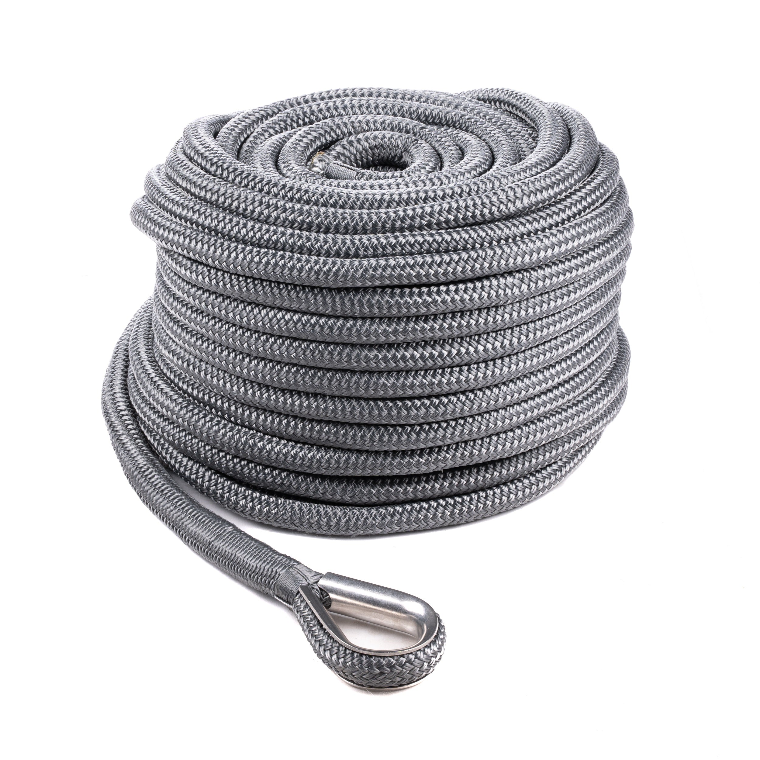 Qvarken Ankkuriköysi Dockline koussilla 18mm 50m harmaa