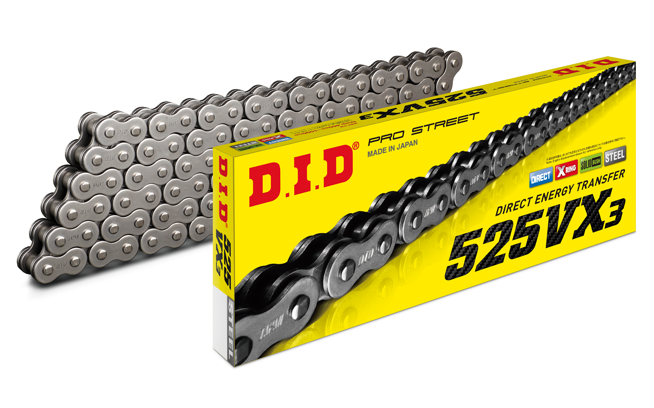 D.I.D 525VX3 Ketju+Niittil. (ZJ)