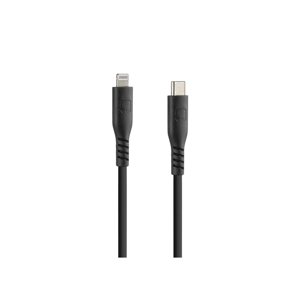 Silikonikaapeli USB A > USB Type C - 20 cm