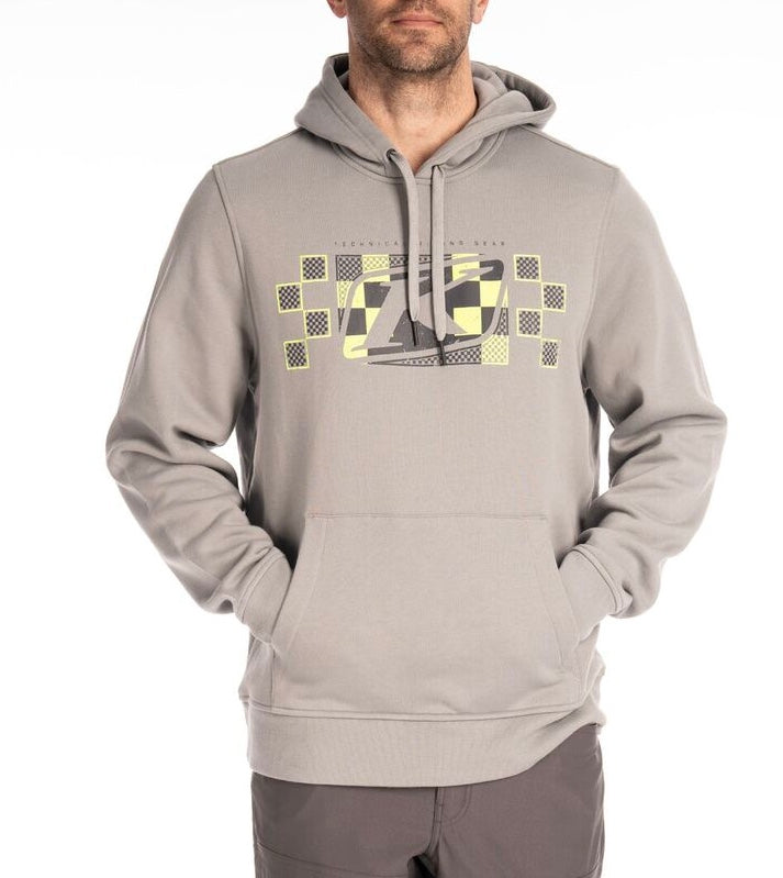 Checkered Banner Пуловер с капюшоном