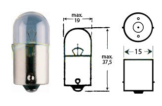 Polttimo 6v 5w Ba15s