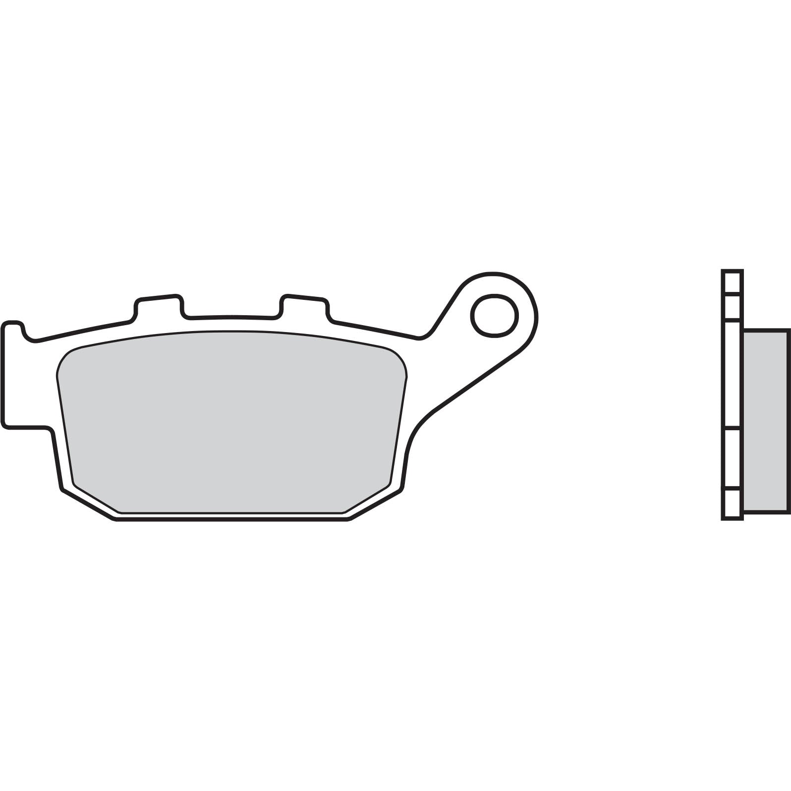 Brembo Jarrupalat Taakse Sintered Road