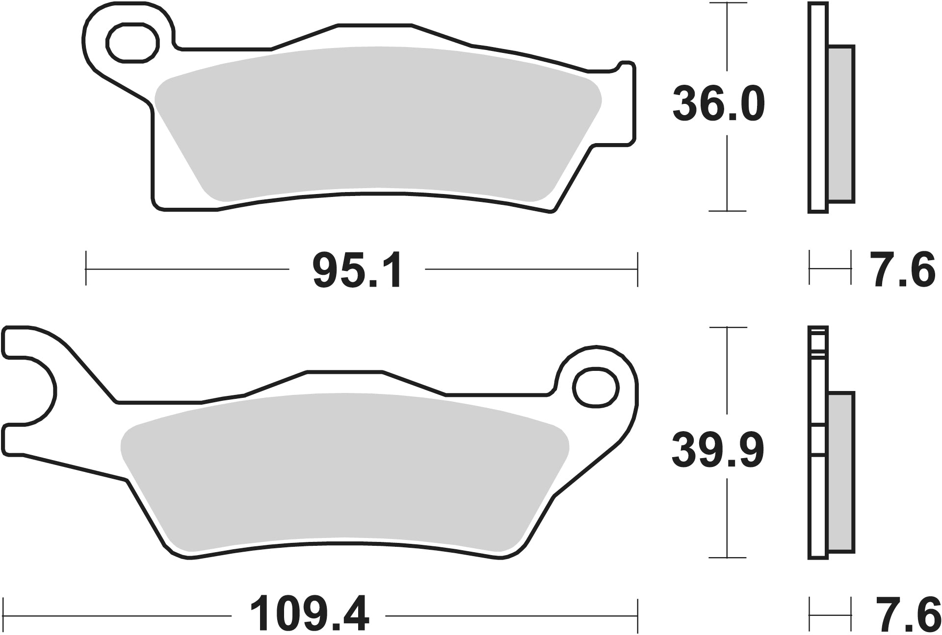 Sbs Jarrupalat Sintered Offroad