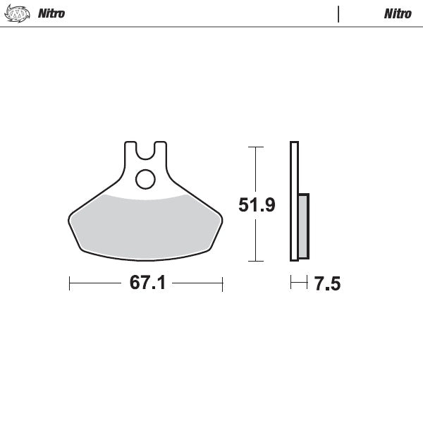 Moto-Master Brakepad Can-Am: DS 450 08-13