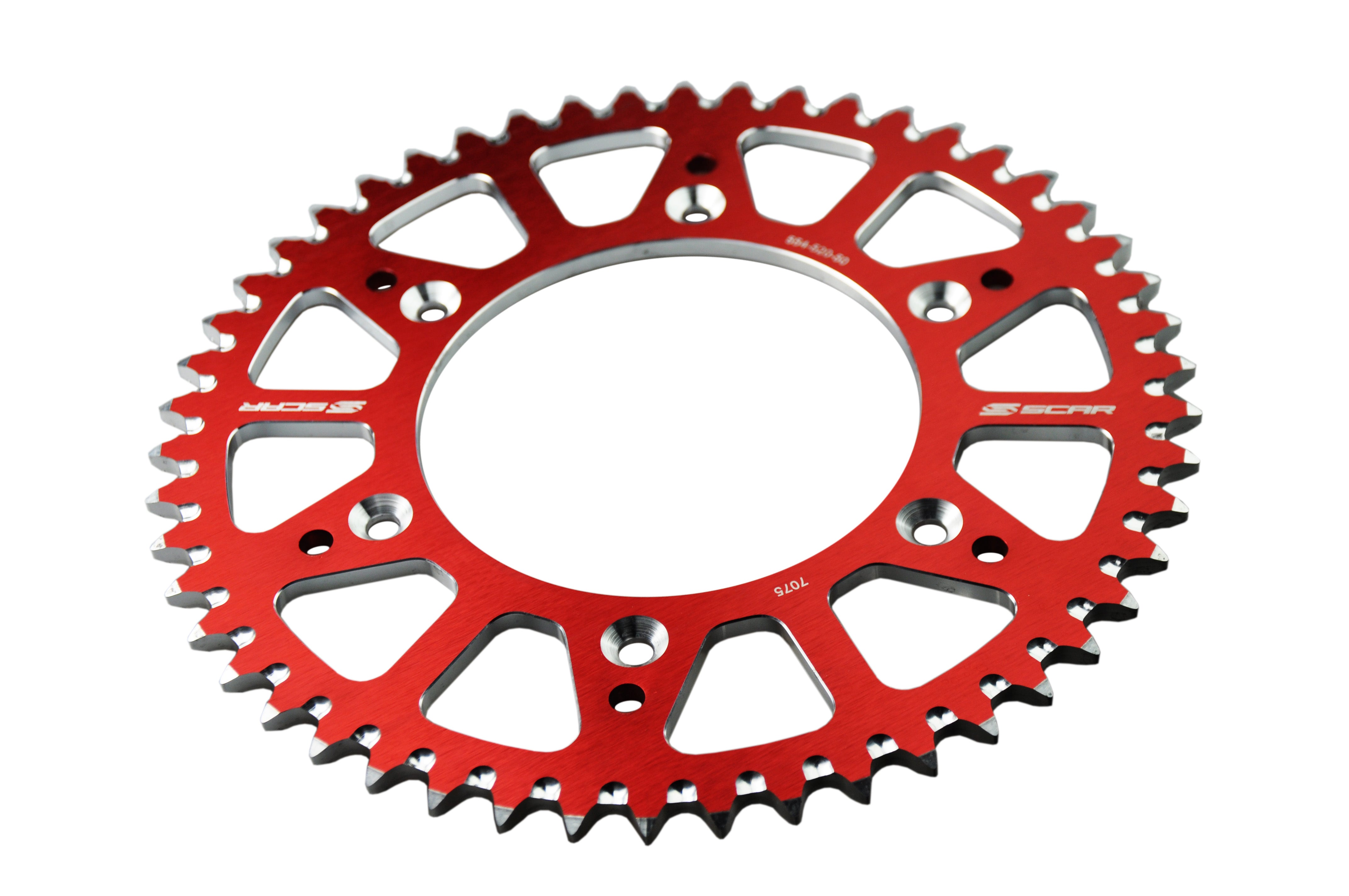 Scar Alu Sprocket - HONDA CR CRF BETA- 48 Teeth - Red color