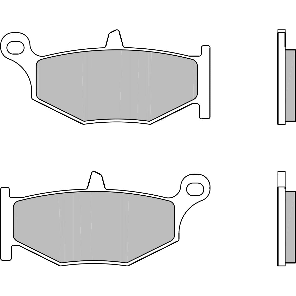 Brembo Jarrupalat Taakse Sintered Road