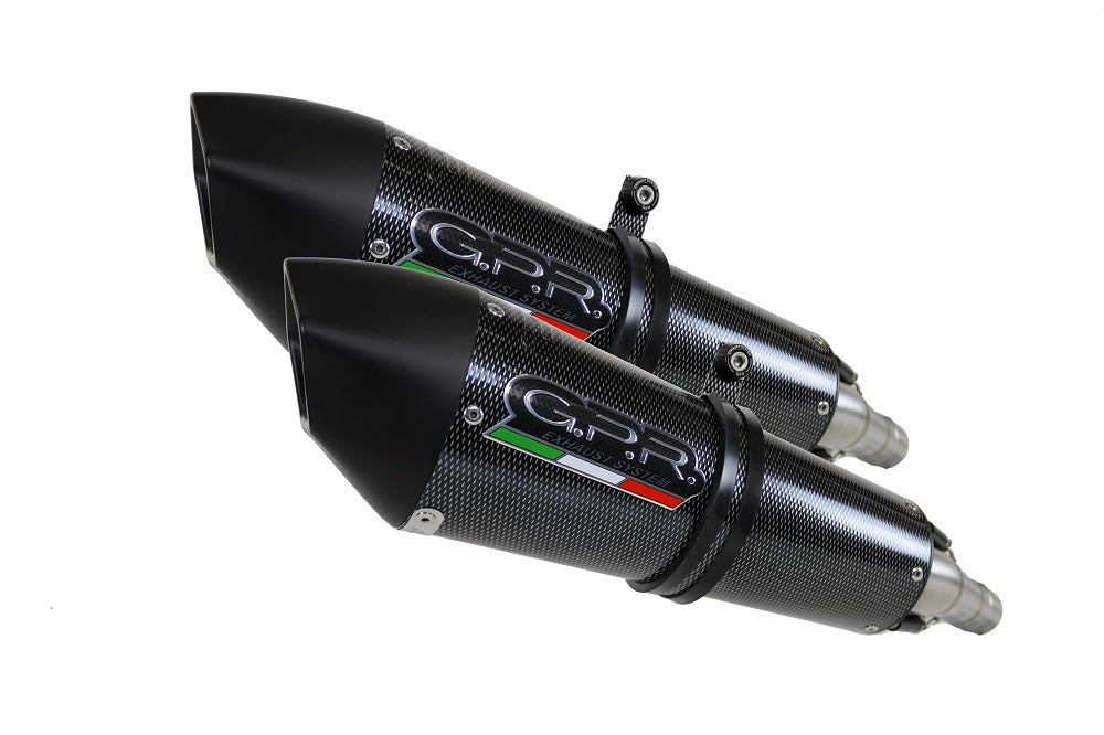 GPR Ducati Monster 696 2008/14 Pair of EC-Approv. slip-on exhaust catalized Gpe
