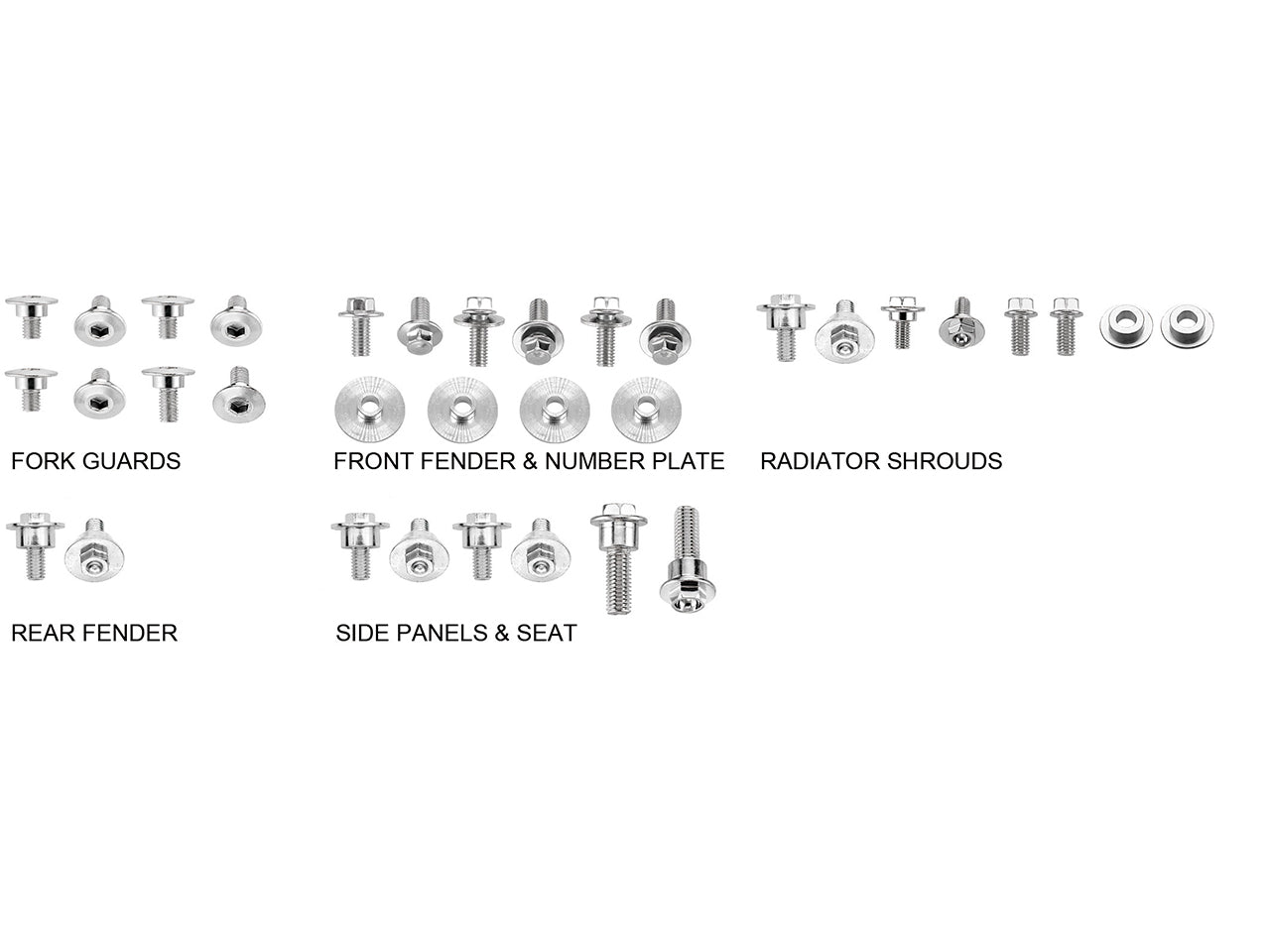Psychic Body Panel Hardware Pack Honda