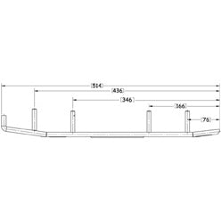 Sno-X Slasher Six Ohjausrauta pari 6" Kovametalli