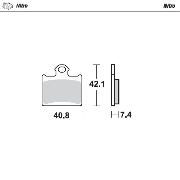 Moto-Master Brakepad KTM rear: Freeride E 2012>, SX85 2012>, Freeride 350 2012