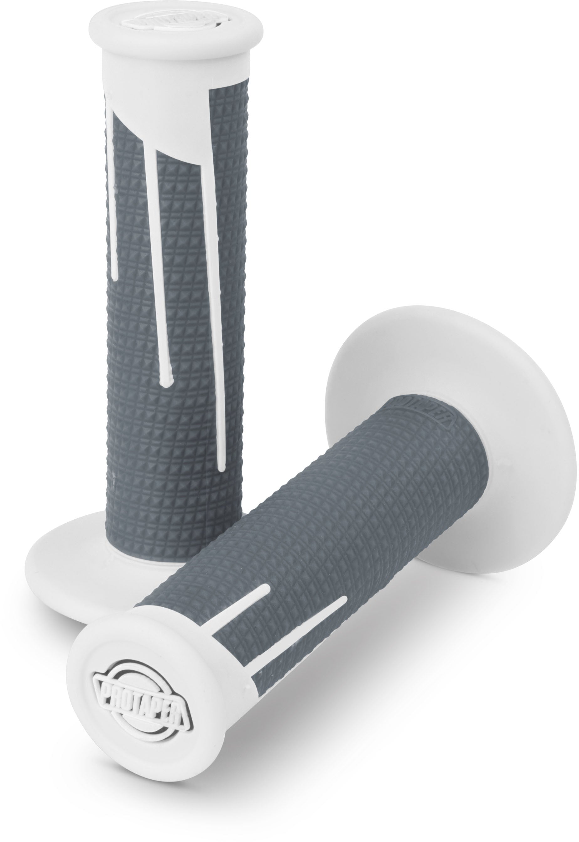 Pro Taper ClampOn Full Diamond White/Dark Grey