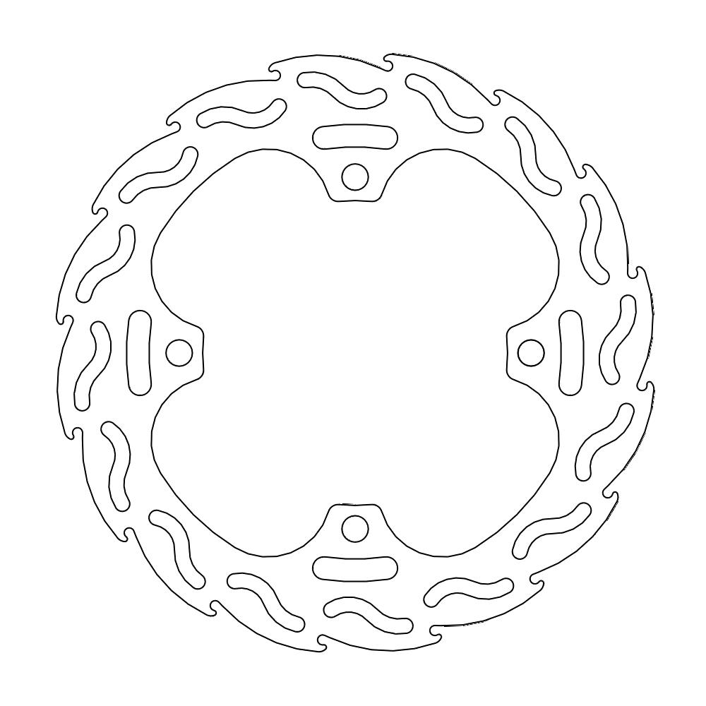 Moto-Master Flame Rear disc Honda CR 125/250