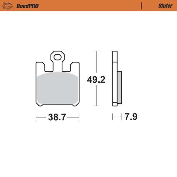 Moto-Master Brake pad RoadPRO Sinter front