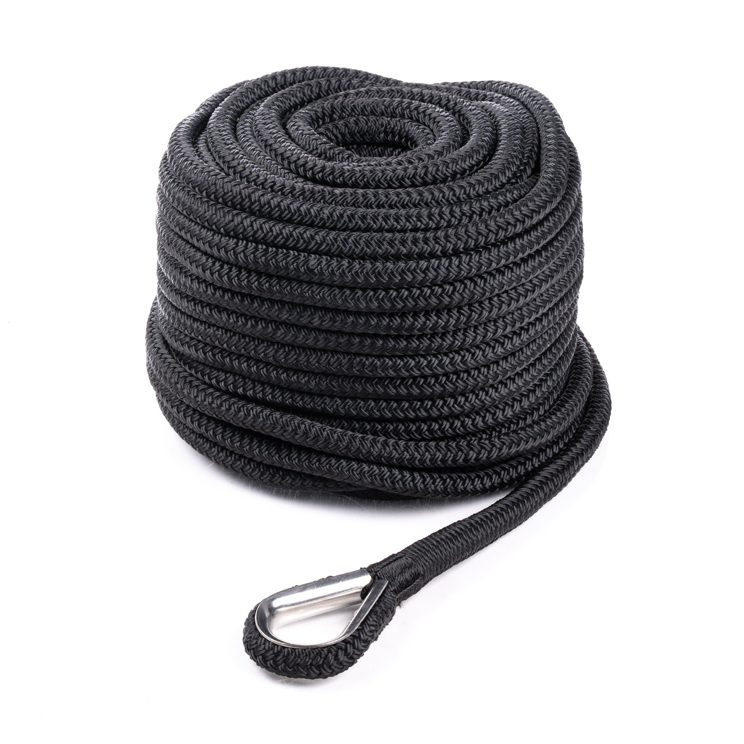 Qvarken Ankkuriköysi Dockline koussilla 18mm 50m musta