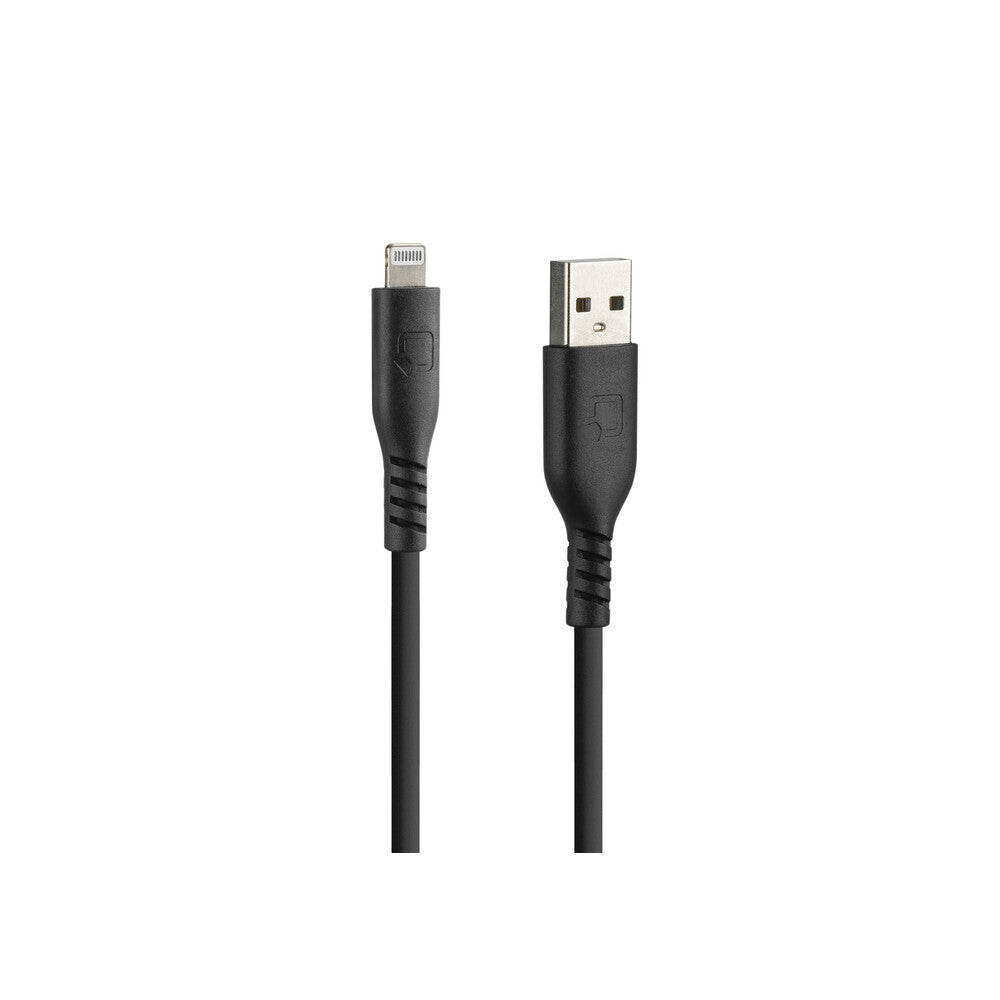 Silikonikaapeli USB A > Apple 8-pin - 20 cm
