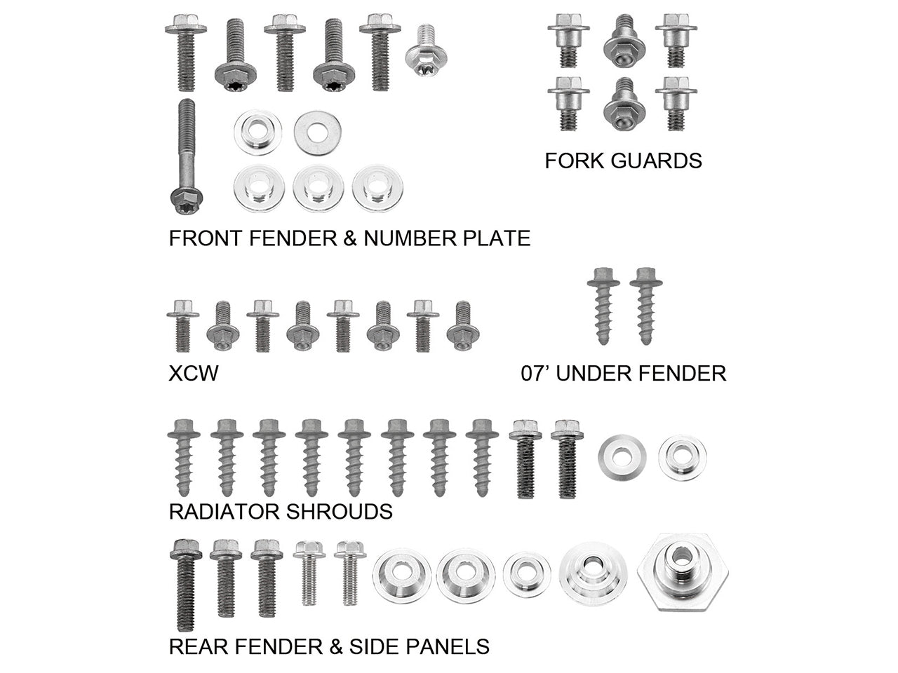 Psychic Body Panel Hardware PackKtm