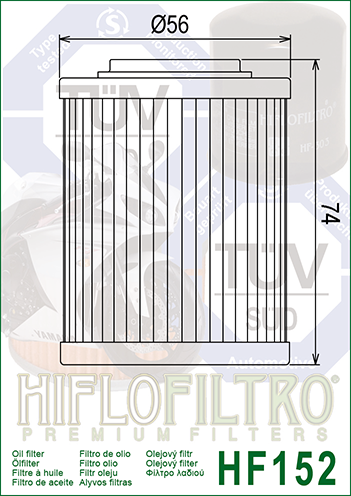 HiFlo öljynsuodatin HF152