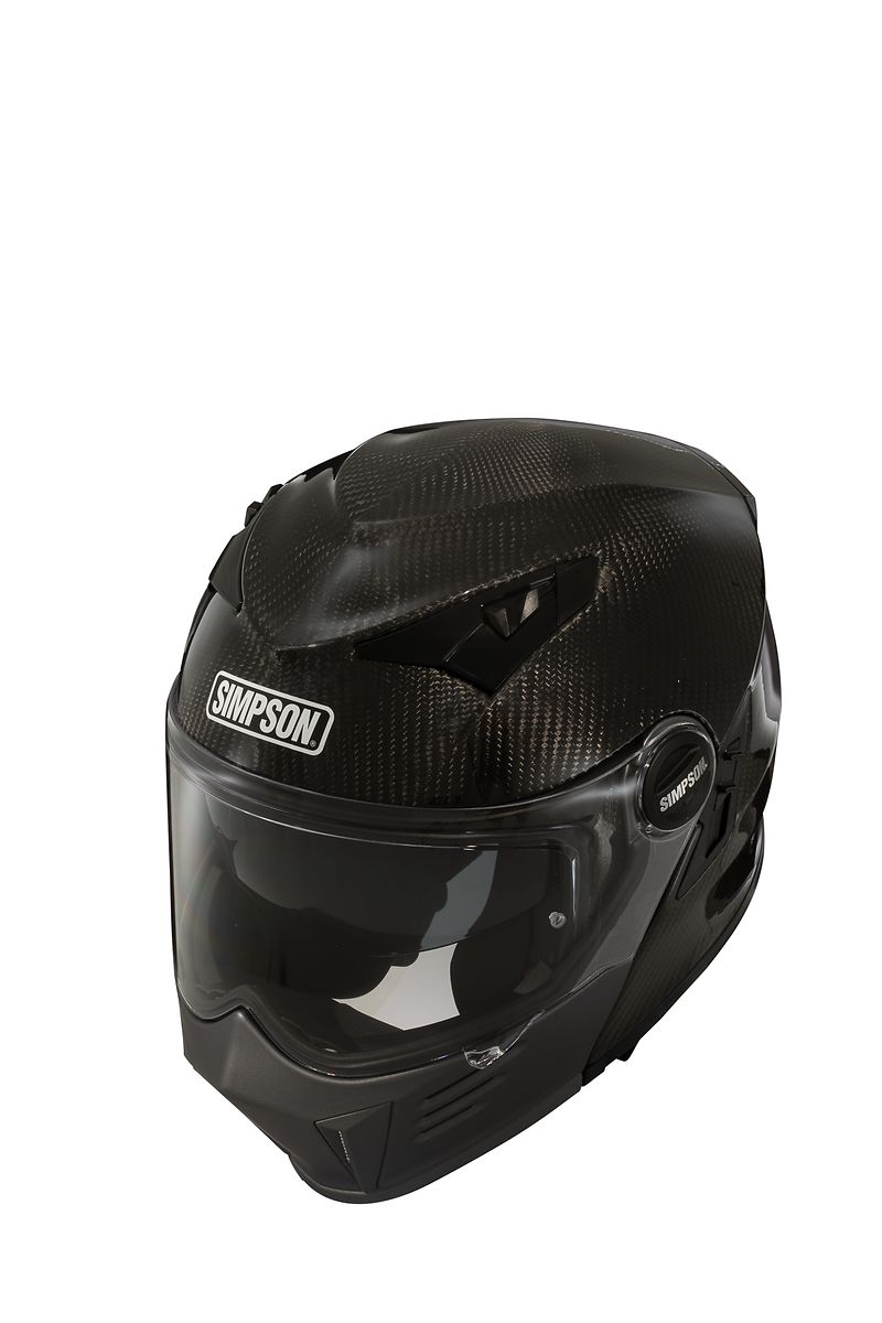 Casco modulare moto Simpson Darksome carbon