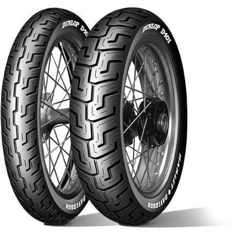 Dunlop D401F WWW 100/90-19 57H TL Fr. Harley-Davidson (Wide Whitewall)