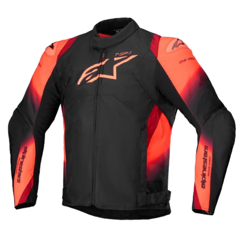 Alpinestars Textil Ajohousuts T-SP 1 v2 Waterproof Musta/Punainen Fluo